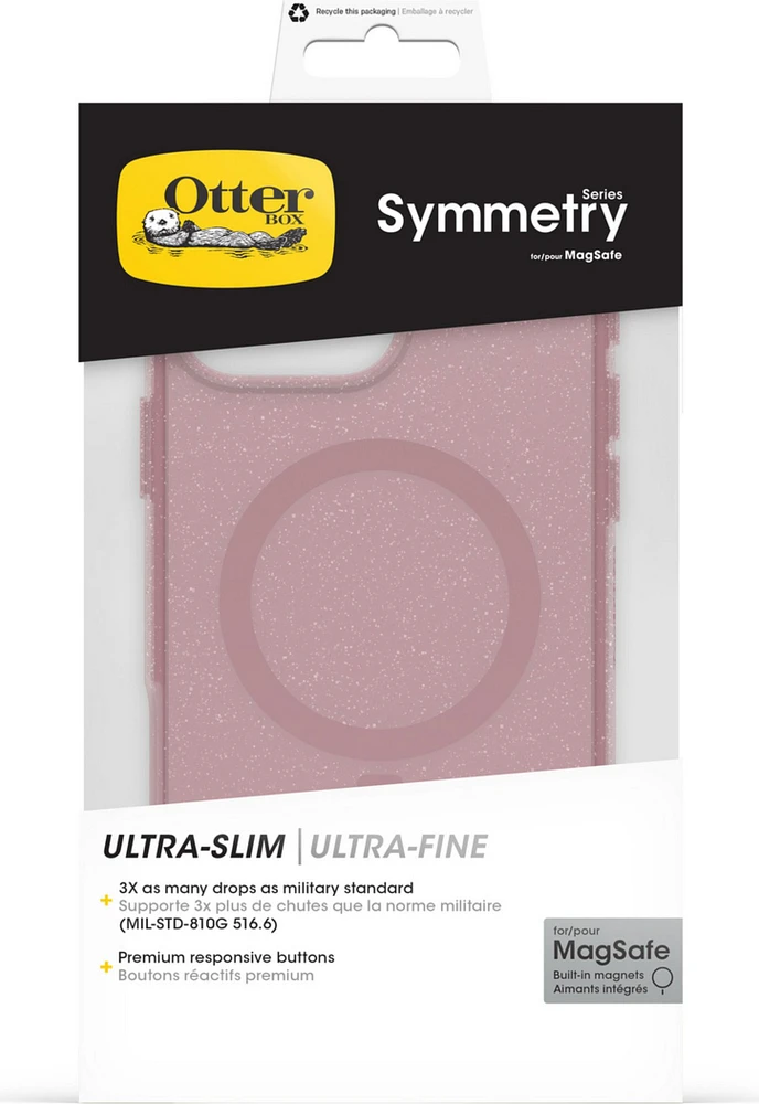 iPhone 16 Pro Max Otterbox Symmetry Clear w/ MagSafe Series Case - Pink - Thimbleberry