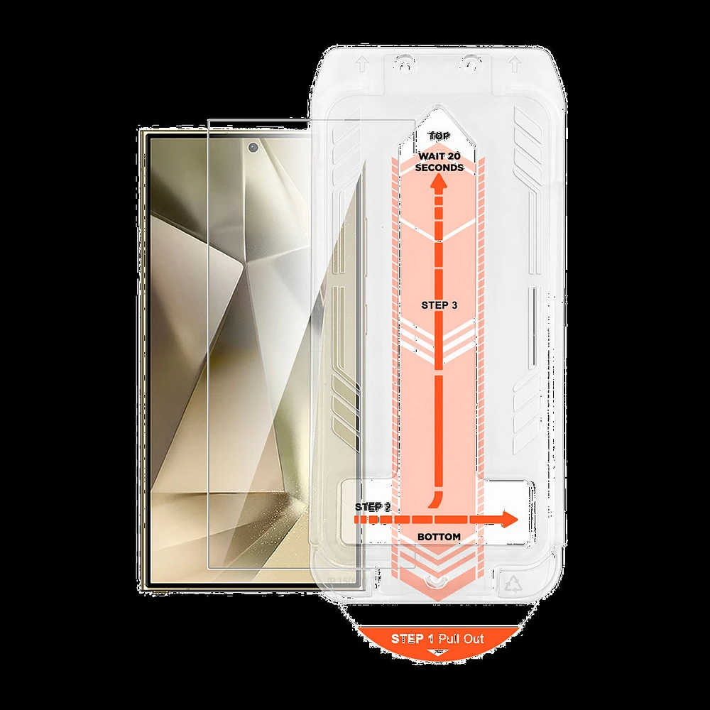 Protecteur d’écran en verre trempé HD d'HyperGear pour Samsung Galaxy S24 Ultra