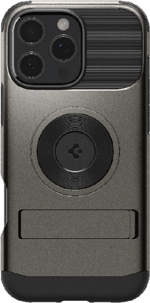 Spigen ACS08163 Étui Slim Armor MagFit Gunmetal pour iPhone 16 Pro