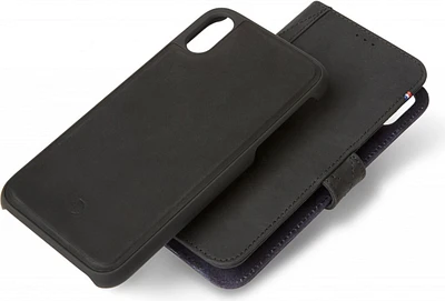 Decoded Leather Case Detachable Wallet pour iPXr - Noir