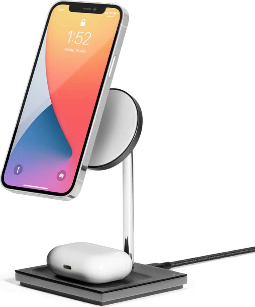 Native Union - Rise 2-in-1 Wireless Charger MagSafe Compatible - Slate