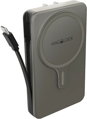 Maglock Hub All-In-One Wireless Power Bank 5000 mAh Black