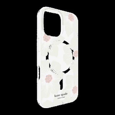 iPhone 16 Kate Spade Protective Prints MagSafe Case - Hollyhock Floral