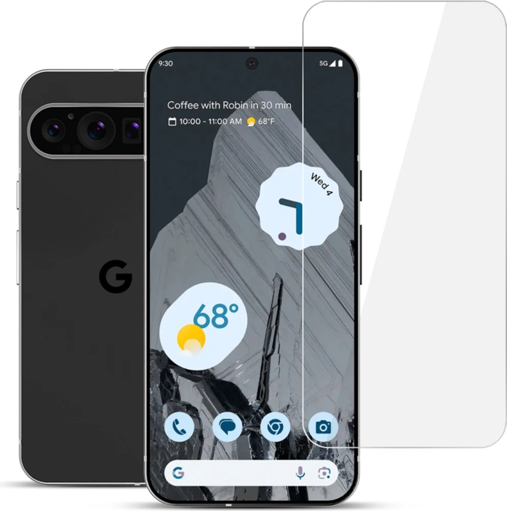 ITSKINS - Supreme Glass Screen Protector for Google Pixel 9 /  Pixel 9 Pro) - Transparent