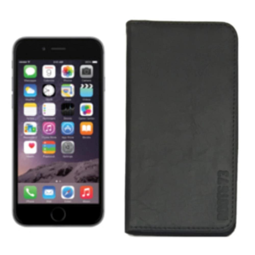 iPhone 6/7 2-in-1 Leather-Style Folio - Black