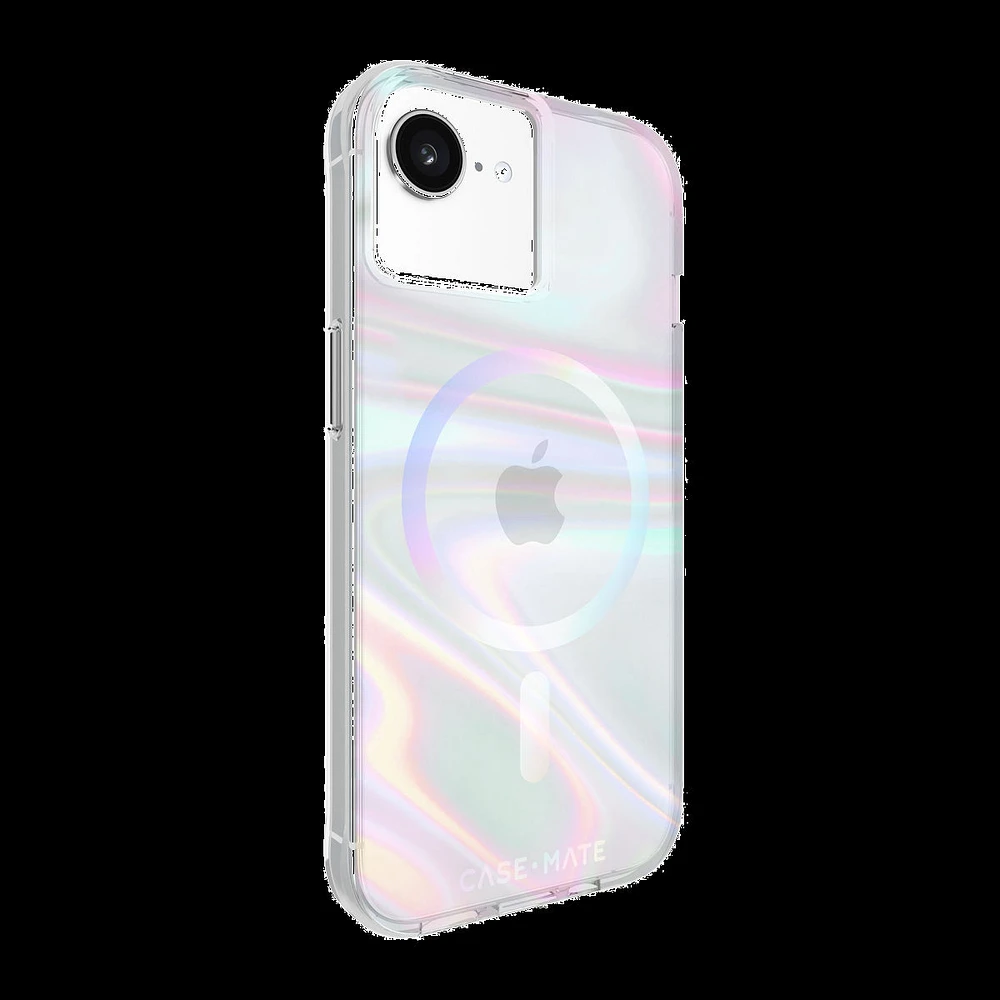 iPhone 16e/15/14/13 Case-Mate Soap Bubble MagSafe Case - Iridescent