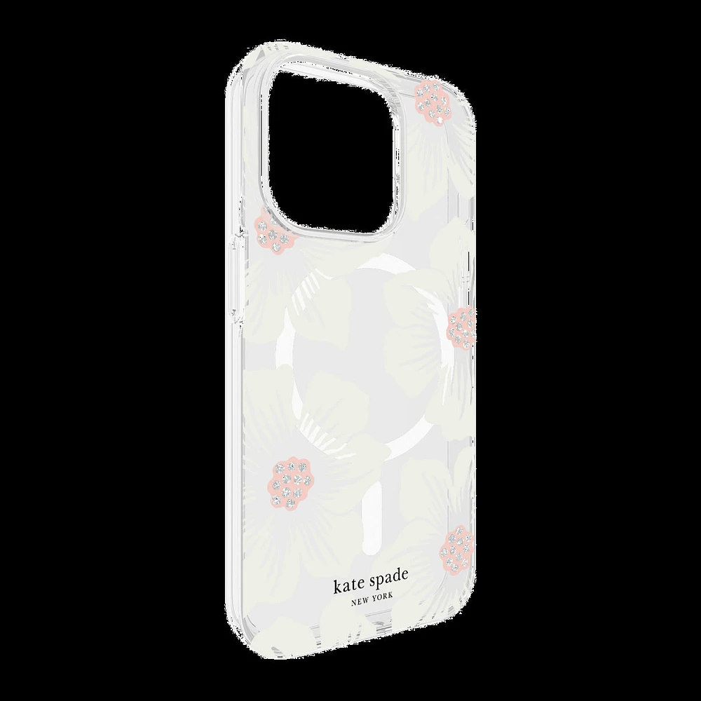 Kate Spade KS052478 Étui de Protection pour MagSafe Hollyhock Floral pour iPhone 15 Pro