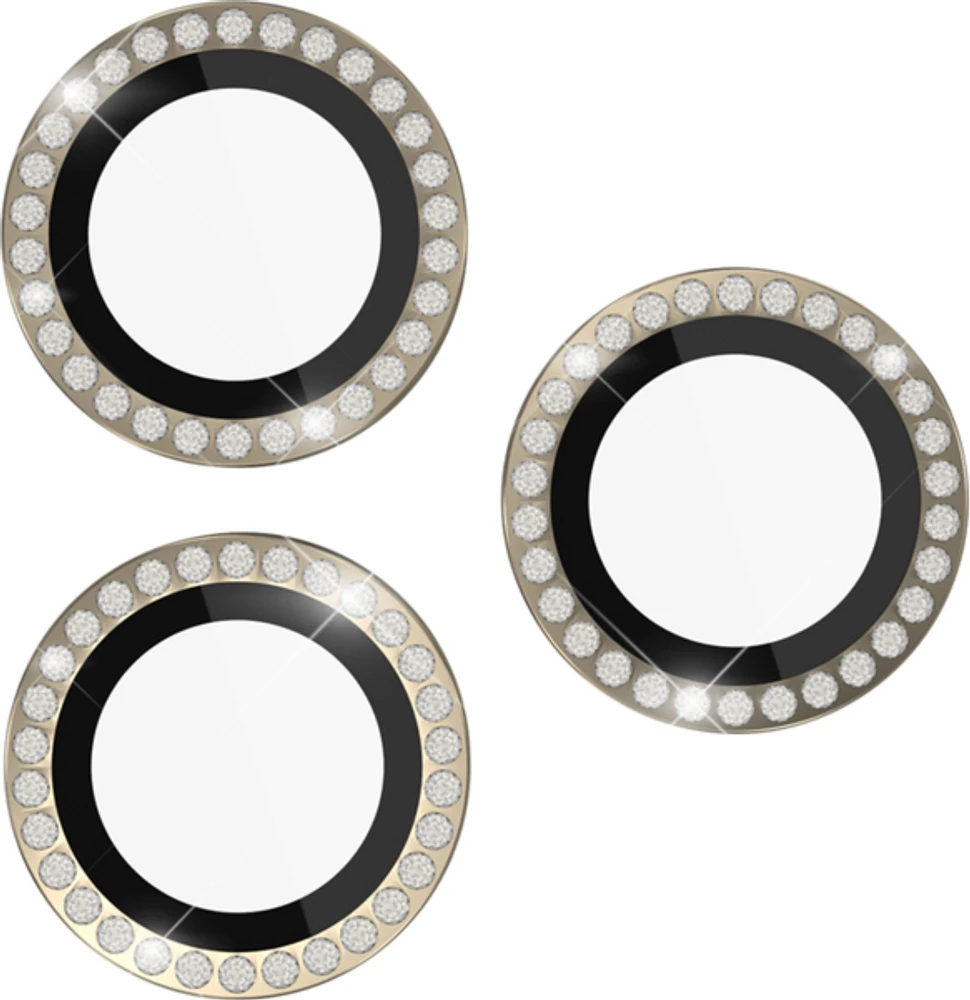 Kate Spade - Aluminum Ring Lens Protector For Apple Iphone 15 Pro  /  Iphone 15 Pro Max - Set In Stone Gold