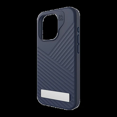 iPhone 15 Pro ZAGG (GEAR4) Denali Snap Kickstand Case - Navy