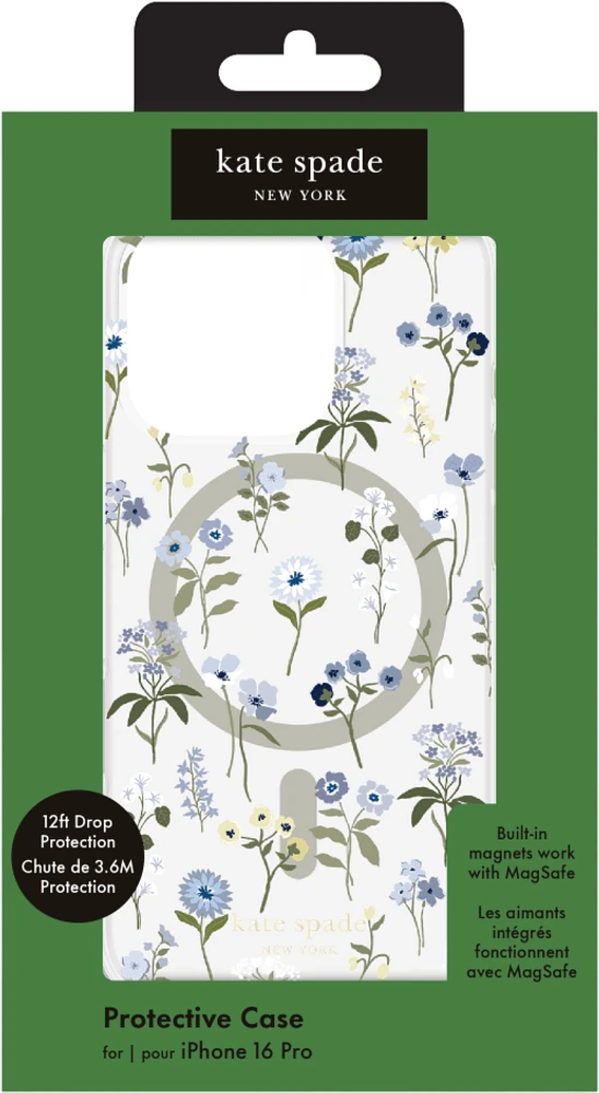 iPhone 16 Pro Kate Spade Protective Prints MagSafe Case - Precious Bloom
