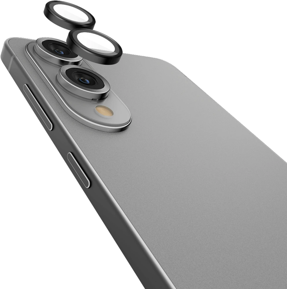 Samsung Galaxy S25 Edge Case-Mate Aluminum Ring Glass Lens Protector - Black