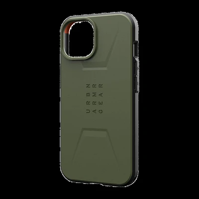 Urban Armor Gear Uag - Civilian Magsafe Case For Apple Iphone 15 - Olive Drab