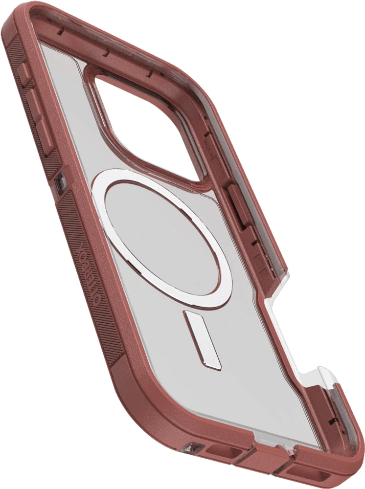 Defender XT Clear Pro Case Brick Red Clear for iPhone 16 Pro Max