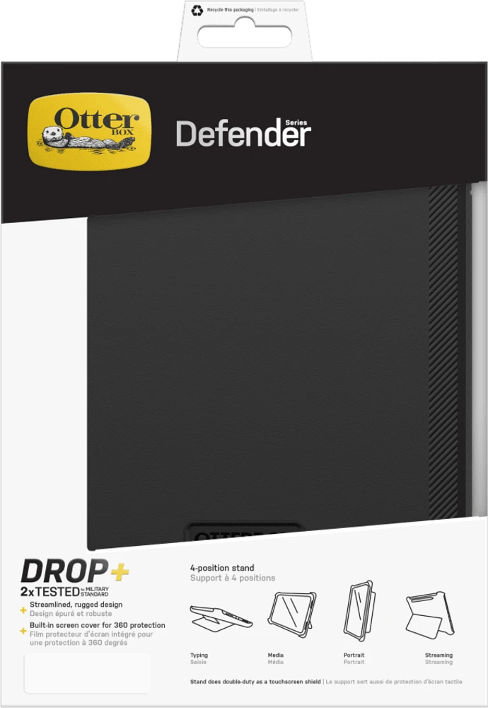 OtterBox - Defender Case for Apple iPad Air 13 - Black