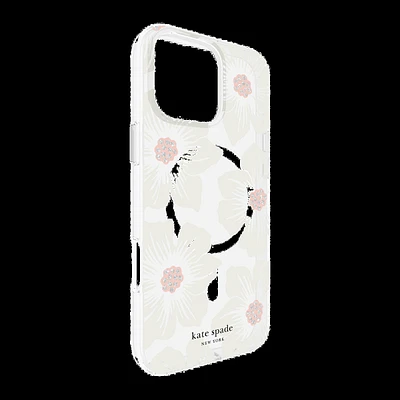 iPhone 16 Pro Max Kate Spade Protective Prints MagSafe Case - Hollyhock Floral