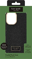 iPhone 16 Kate Spade Crystal Pave MagSafe Case - Nightfall