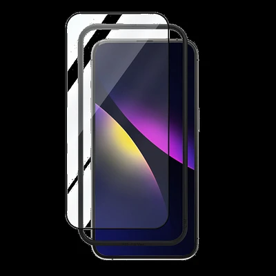 Blu Element BESP15CPRTIK Protecteur D'écran en Verre Trempé Courbe Premium avec Kit D'installation pour iPhone 15 Pro