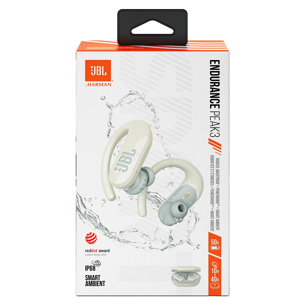 JBL Endurance Peak 3 - Blanc