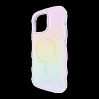 iPhone 16 Pro Max Kate Spade Wavy MagSafe Case - Opal Iridescent