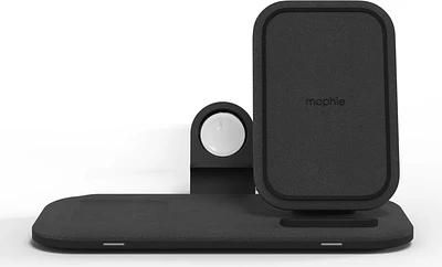 mophie plaque de chargement universelle sans fil avec socle, noire