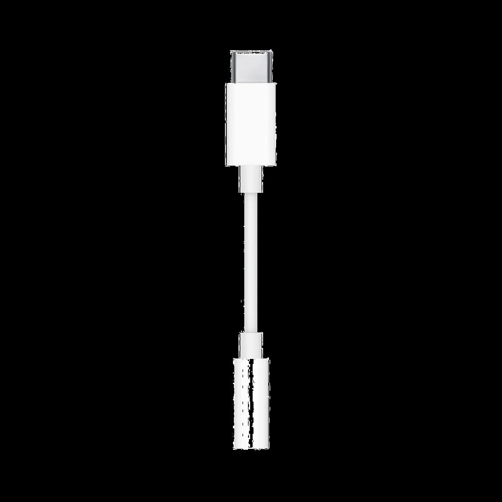 Apple MW2Q3AMA Adaptateur USB-C vers Prise Casque 3.5 mm Blanc