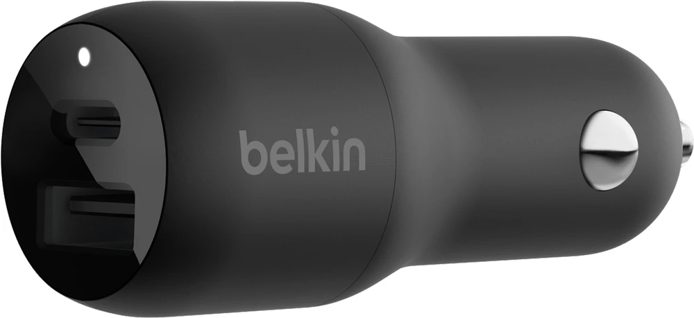 Belkin - Boost Up Charge Dual Port Usb A Pd Car Charger 37w With Pps - Black