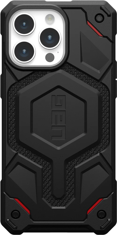 Urban Armor Gear Uag - Monarch Pro Magsafe Case For Apple Iphone 15 Pro Max - Kevlar Black