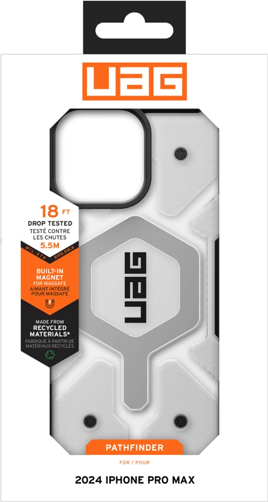 tui Pathfinder Clear d'UAG avec MagSafe pour iPhone 16 Pro Max