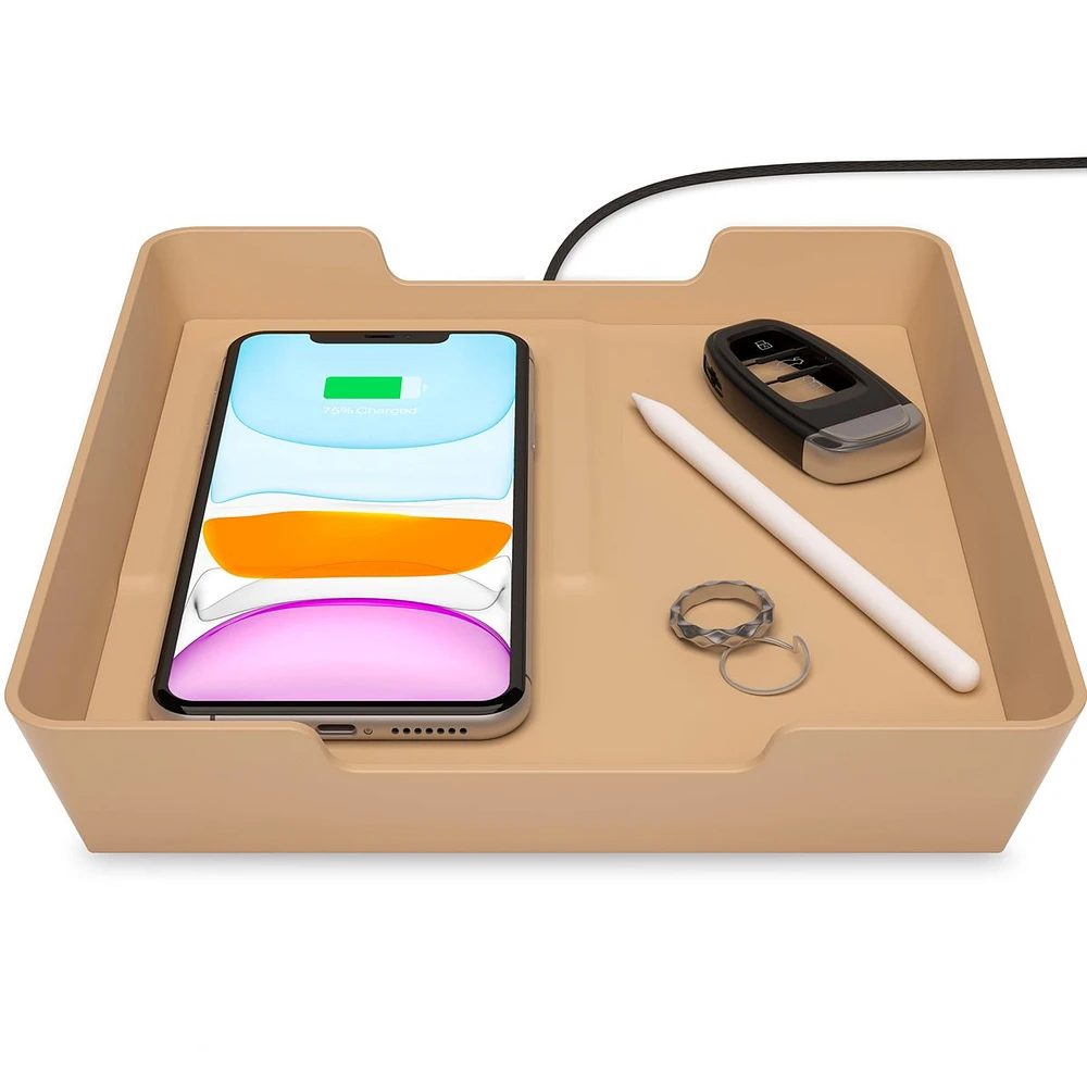 Einova - Wireless Valet Tray - Gold