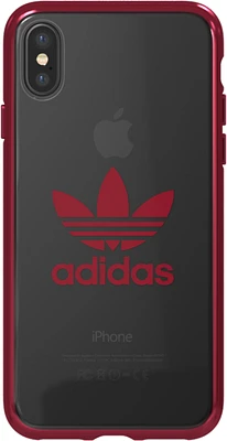 iPhone XS/X ADIDAS Clear Cover - Red