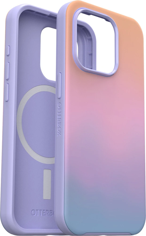 iPhone 15 Pro Otterbox Symmetry w/ MagSafe Graphics Series Case - Purple (Soft Sunset)