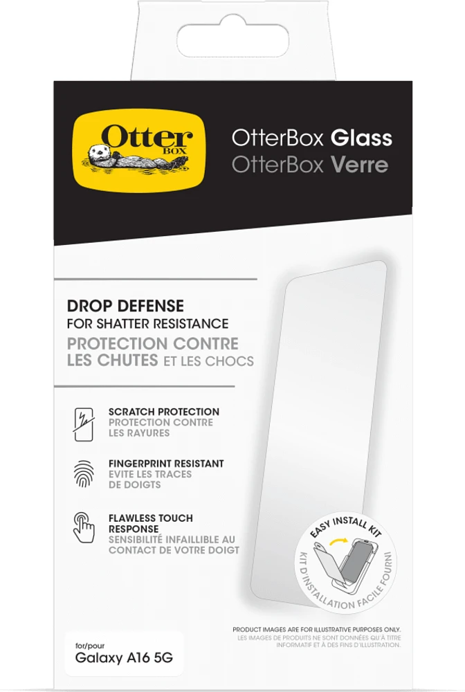 OtterBox - Glass Screen Protector for Samsung Galaxy A16 5G - Clear
