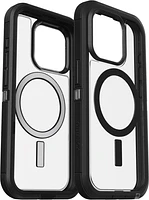 iPhone 15 Pro Otterbox Defender XT w/ MagSafe Clear Series Case - Clear/Black (Dark Side)