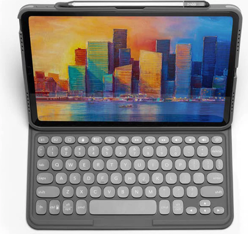 ZAGG Pro Keys Case for Apple iPad Pro 12.9in (2022-2018) - Charcoal