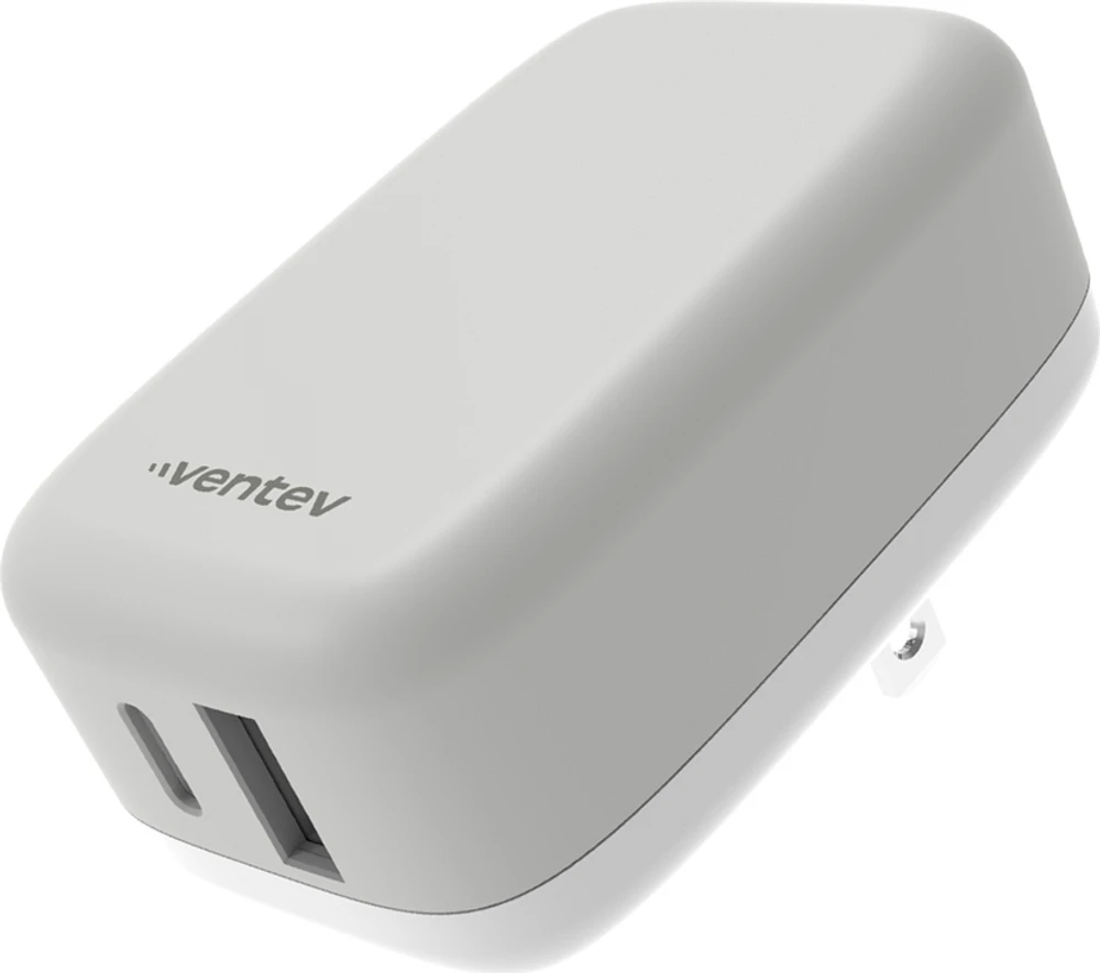 Ventev - 27W Dual USB-C and USB-A Wall Charger - White