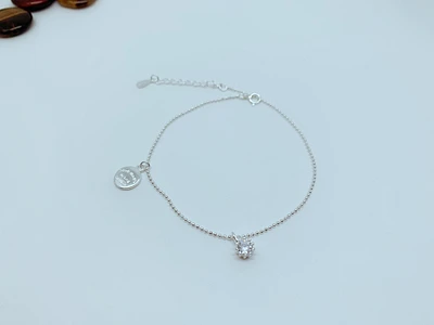 Sterling silver anklet