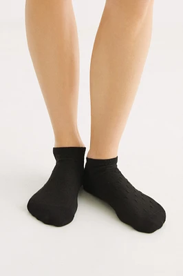 Chaussettes courtes coton noires