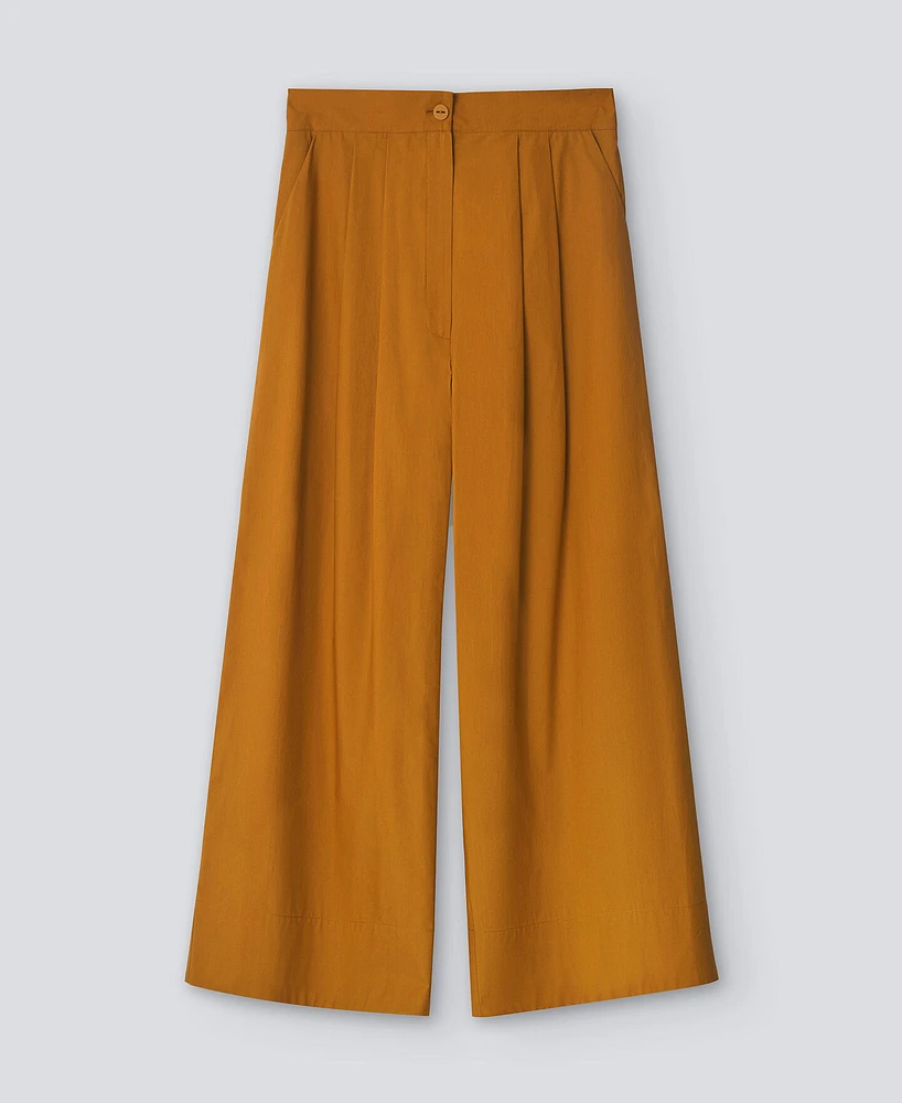 Pantalón pierna ancha mujer