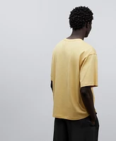 Camiseta oversize amarilla hombre
