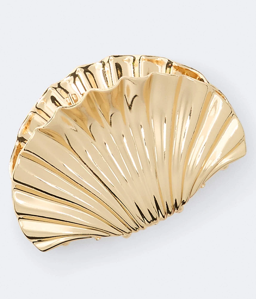 Metallic Sea Shell Claw Hair Clip