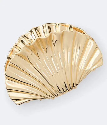 Metallic Sea Shell Claw Hair Clip