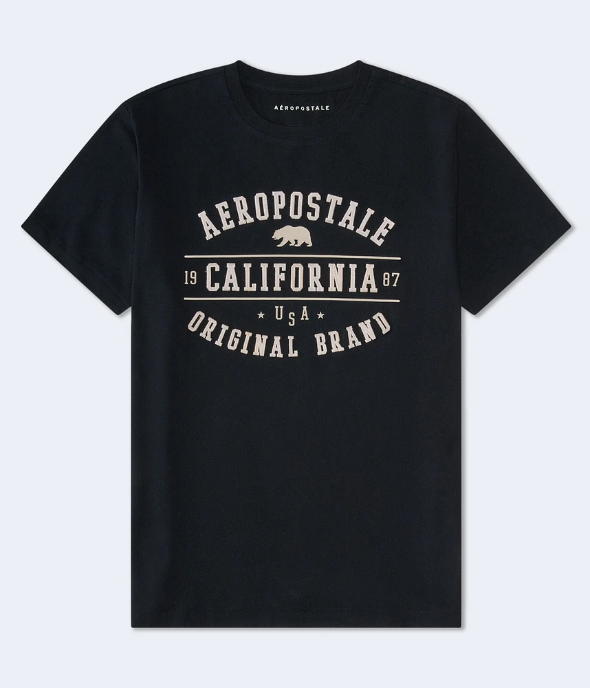 Aeropostale Cali Bear Appliqué Graphic Tee