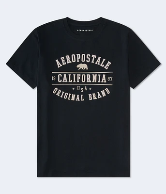 Aeropostale Cali Bear Appliqué Graphic Tee