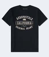 Aeropostale Cali Bear Appliqué Graphic Tee