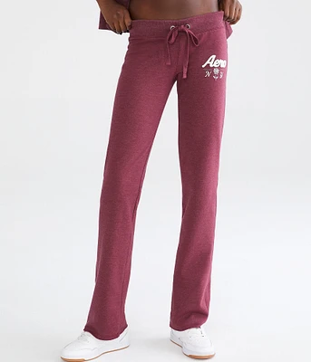Aero NY Rose Fit & Flare Sweatpants