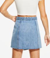 Premium Air High-Waisted Wrap Denim Skirt