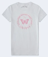 Aeropostale Butterfly Foil Graphic Tee