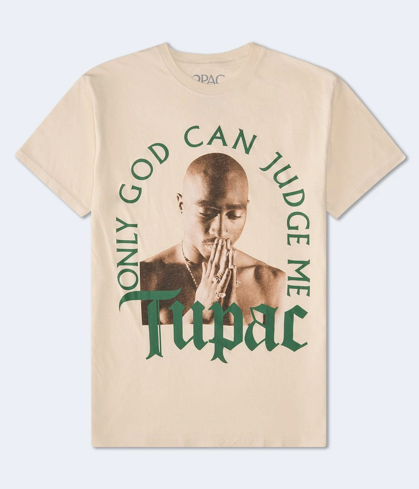 Tupac Only God Oversized Graphic Tee