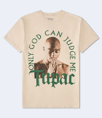 Tupac Only God Oversized Graphic Tee