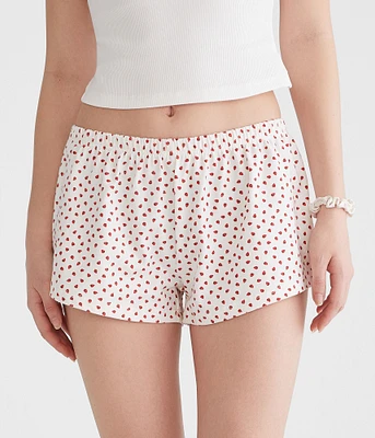 Printed Knit Sleep Shorts